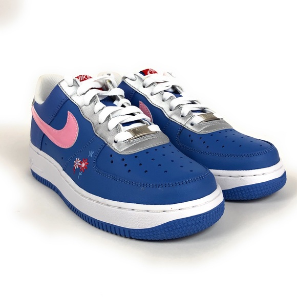 Nike Air Force 1 Blue Floral Shoes Retro 🔴SOLD🔴 - Picture 2 of 8